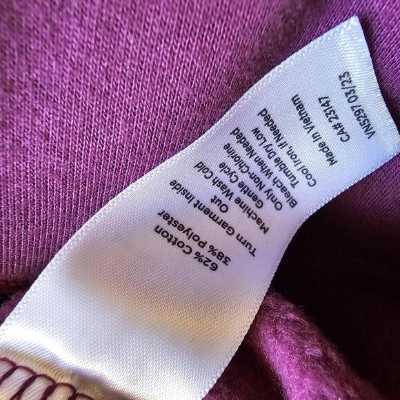 Stylish Talbots Purple Pullover with Zip - Picture 5 of 5